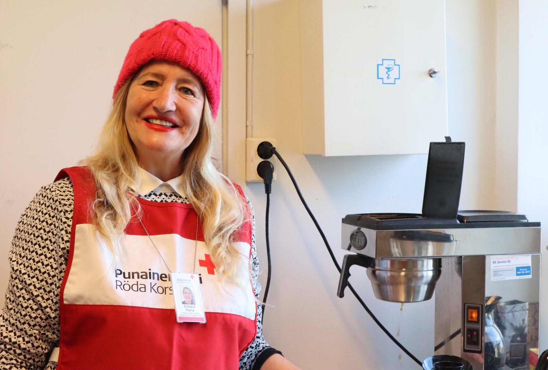 Adriana Rama hjälper gärna där det behövs.