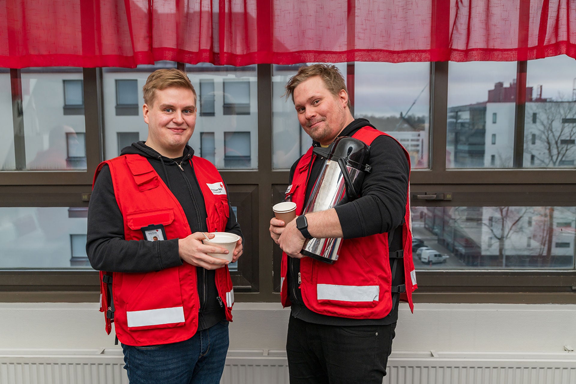 Frans Uggeldahl och Axel Gröndahl ansvara för mathjälpsfrågor inom Åbolands distrikt.