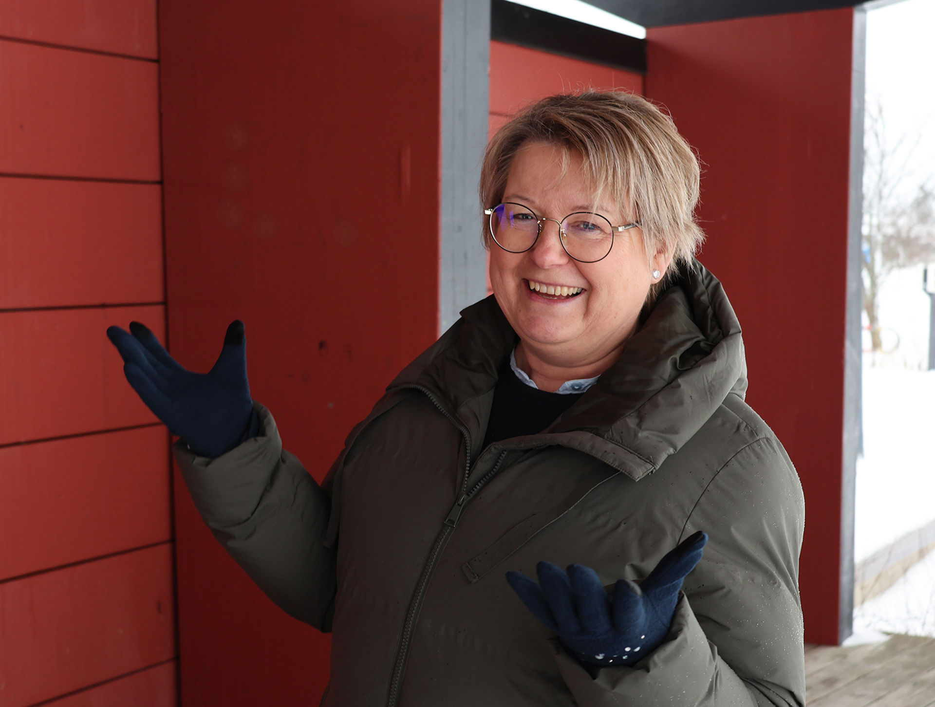 Mariette Funck, Västanfjärdin osaston puheenjohtaja, on ylpeä auttamishalusta paikkakunnalla.