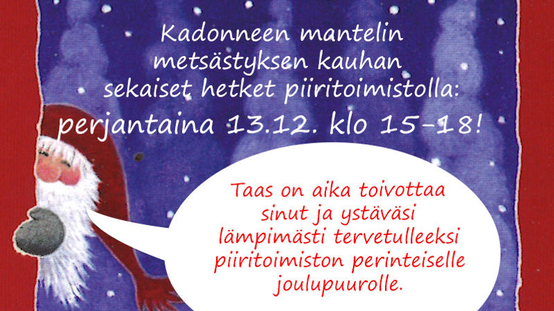 Tervetuloa piirin joulupuuroille 13.12.! 