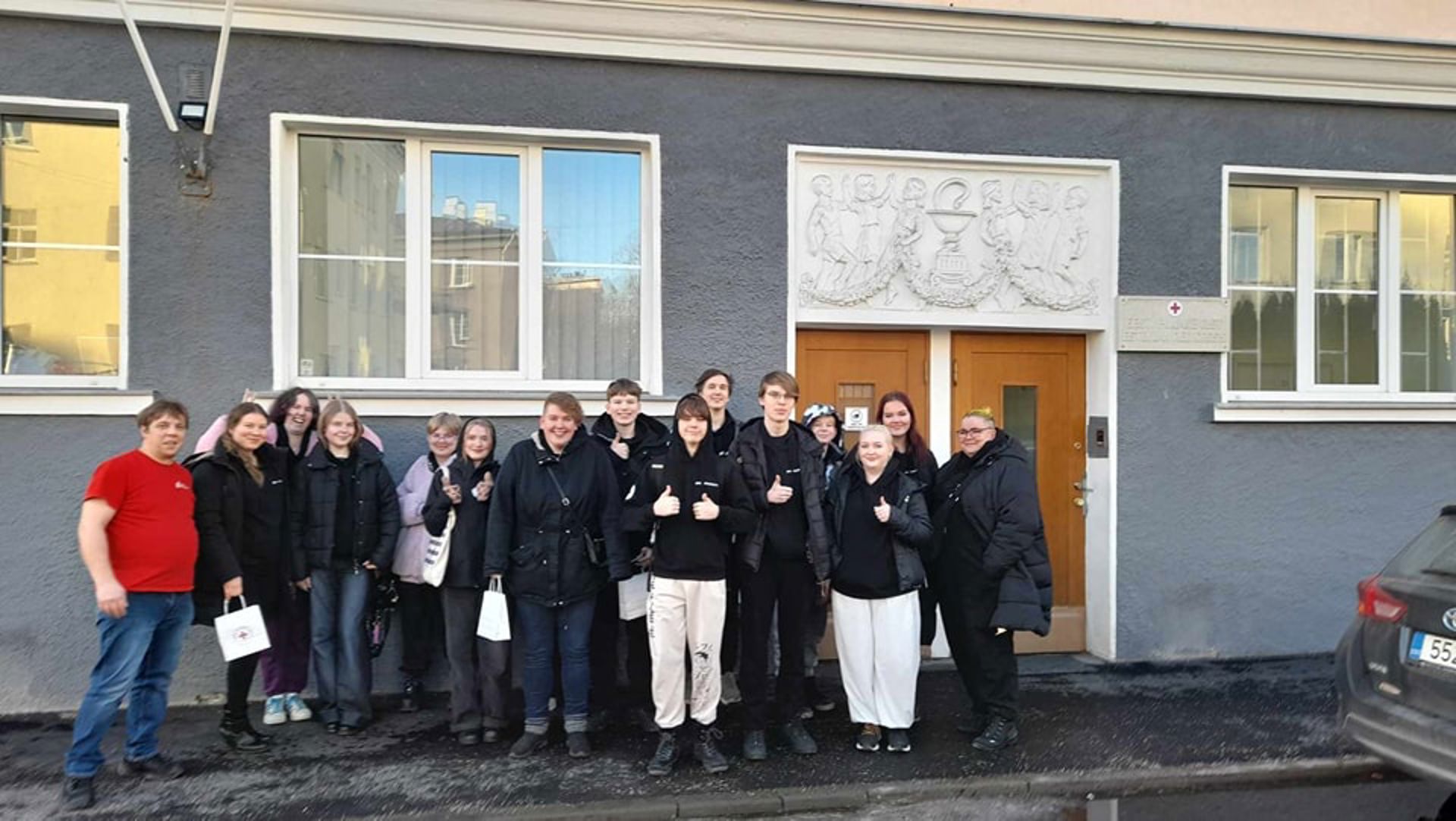 Janakkalan osaston nuoret tutustumassa Eesti Punase Risti Tallinna Selts toimintaan.