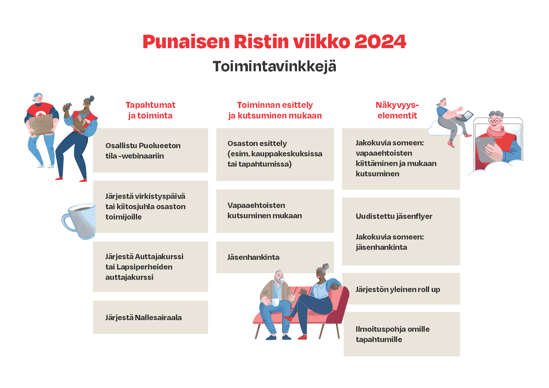 Punaisen Ristin viikon toimintavinkit