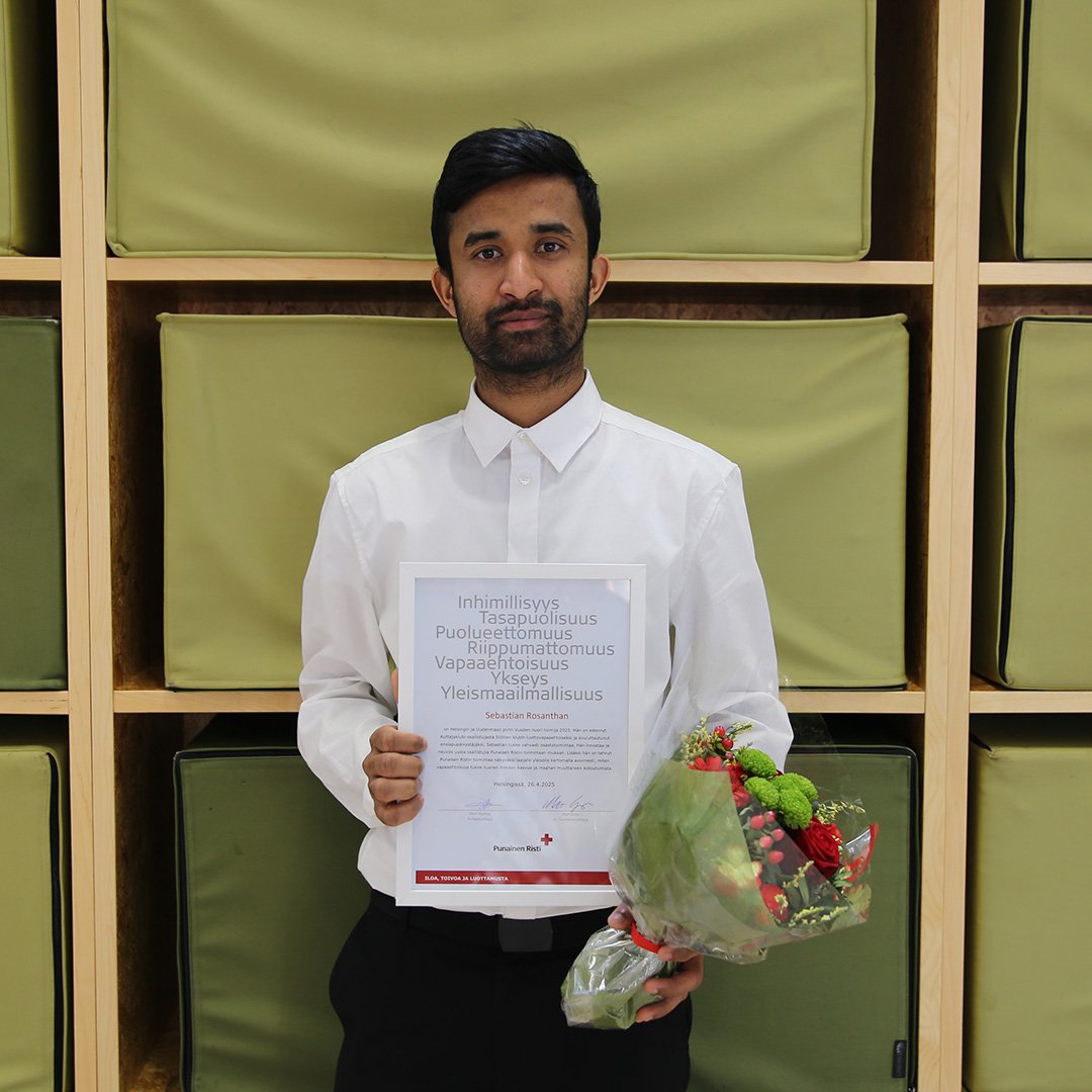 HUP Vuoden nuori toimija 2025 Sebastian Rosanthan