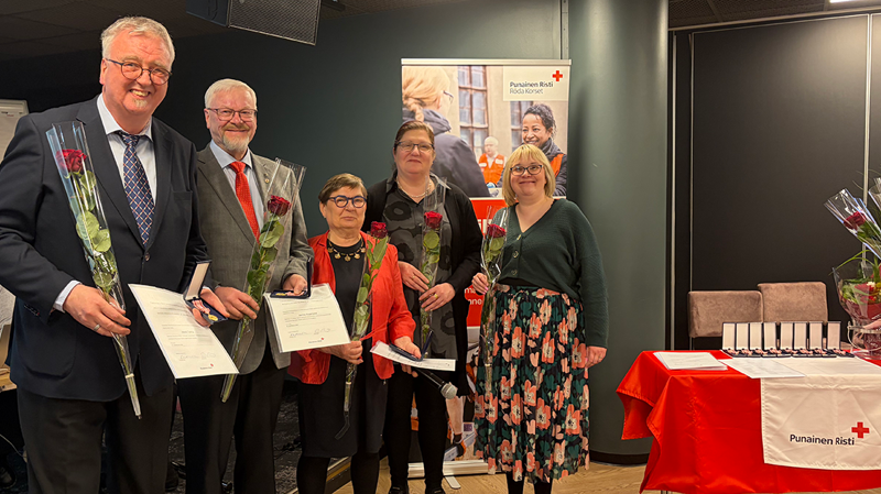 Kaakkois-Suomen piirin vuosikokouksessa 2026 palkittiin vapaaehtoisia ja valittiin uusi hallitus