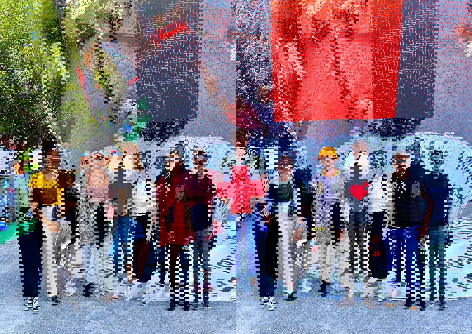 Allianssin nuorisovaihdon nuoria Karhunkierroksella Kuusamossa.